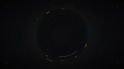 Futuristic hud circular interface animation with minimalist digital scannin.. Stock Footage 344858112