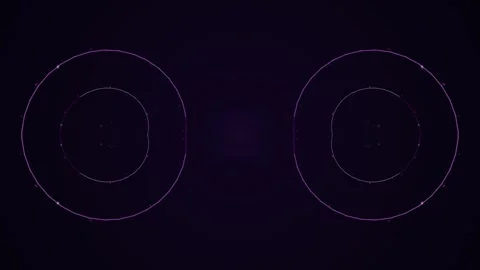 Futuristic HUD Circular Interface Background Loop Stock Footage 331942967