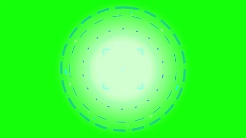 Futuristic hud circular interface with green screen background, for motion .. Stock Footage 337555505
