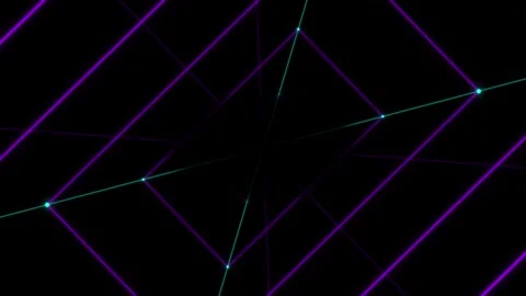 Futuristic HUD Cyber Grid Tunnel Interface Loop Video stock 334593949
