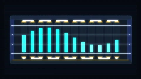Futuristic HUD dashboard with data analytics graphs and charts Stock Footage 347246512