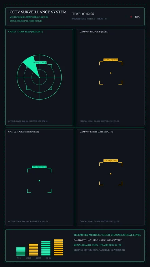 Futuristic hud dashboard radar animation display technology scifi loop Stock Footage 346650045