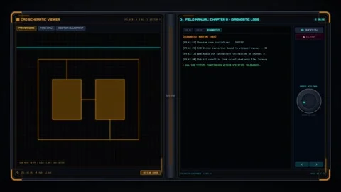 Futuristic hud device with digital screen Video stock 347881643