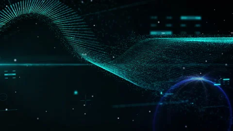 Futuristic HUD Digital Big Data Technology 4K Motion Background Stock Footage 156403027