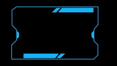 Futuristic hud digital interface frame with geometric elements and copy spa.. Stock Footage 337363789