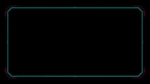 Futuristic hud digital overlay frame with pulsing sci-fi interface heads-up.. Stock Footage 337564223