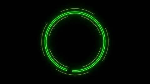 Futuristic hud element on black Stock Illustration