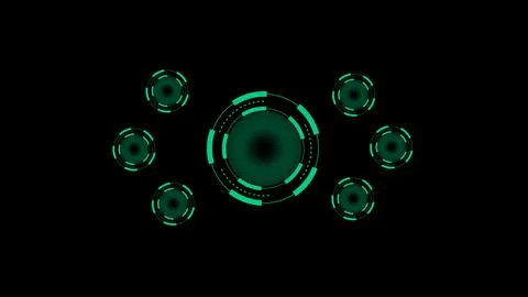 Futuristic hud elements technology digital user interface design concept ci.. Stock Illustration