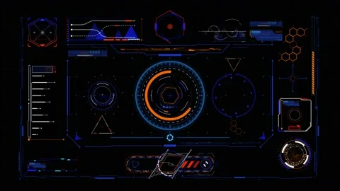 Futuristic HUD Stock Footage 230019739