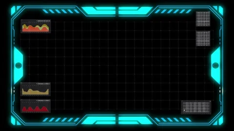 A futuristic HUD frame Stock Footage 274106238