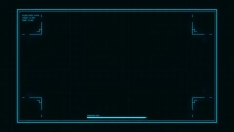 Futuristic HUD frame Interface Overlay Stock Footage 337088425