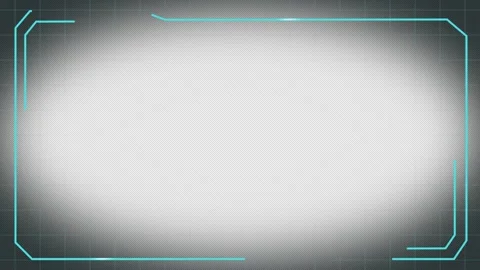 Futuristic HUD frame panel control screen overlay with alpha channel 4K Stock Footage 252627076