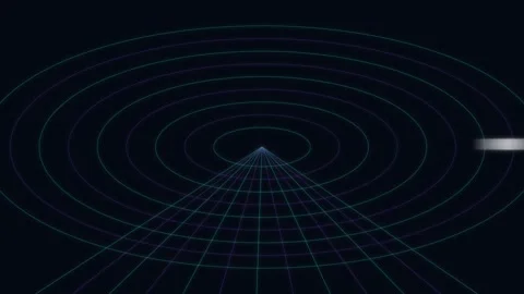 Futuristic HUD Fullscreen Tech Data Tunnel Loop Interface Loop Stock Footage 333781998