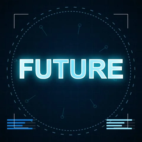 Futuristic HUD Interface Circle with Data Bars - Digital Sci-Fi Technology .. Stock Footage 346282930