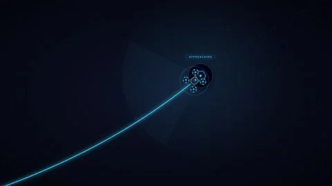 Futuristic hud interface with data packet delivery animation and digital ne.. Stock Footage 337567046