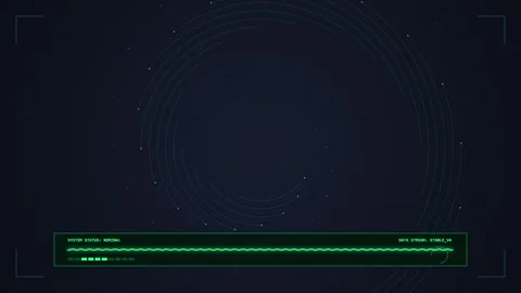Futuristic HUD Interface with Data Visualization and Progress Bar Stock Footage 348421903