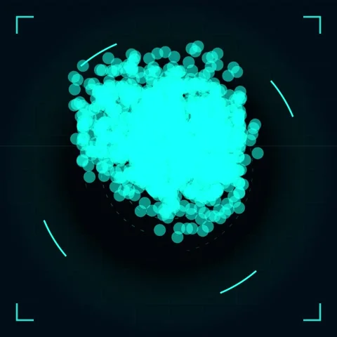 Futuristic HUD Interface with Digital Data Visualization and Sci-Fi Elements Stock Footage 347262058