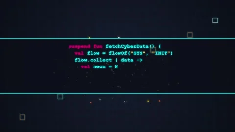 Futuristic HUD Interface with Digital Data Flow and Particles Stock Footage 348415473