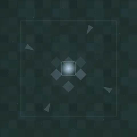 Futuristic HUD Interface: Digital Grid with Targeting Reticle and Glowing L.. Stock Footage 347809793