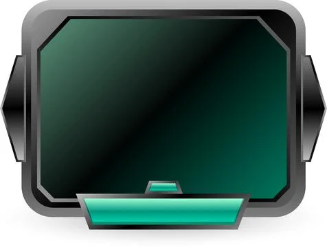 Futuristic HUD Interface Display Panel Illustration Stock Illustration