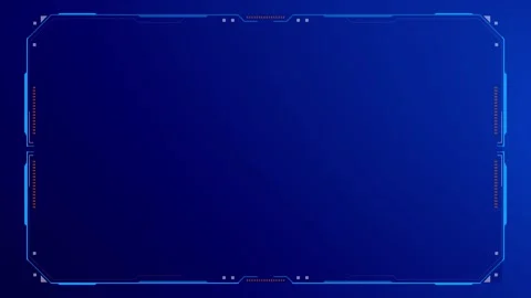 Futuristic HUD interface featuring interference signal effects, digital glitches Stock Footage 340156038