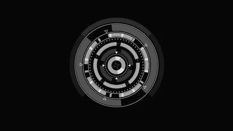 Futuristic HUD interface. Vídeo Stock 84470466