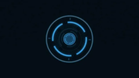 Futuristic HUD interface. Stock Footage 84680454