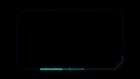 Futuristic hud interface frame with digital scanning animation for tech ove.. Stock Footage 344863111