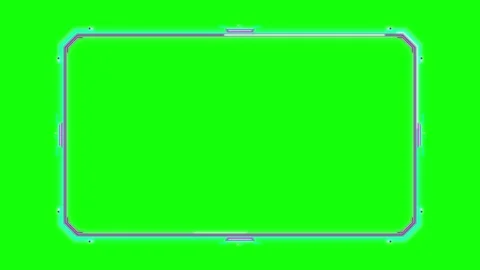 Futuristic hud interface frame with neon glow and digital scanning motion o.. Stock-Footage 344856202