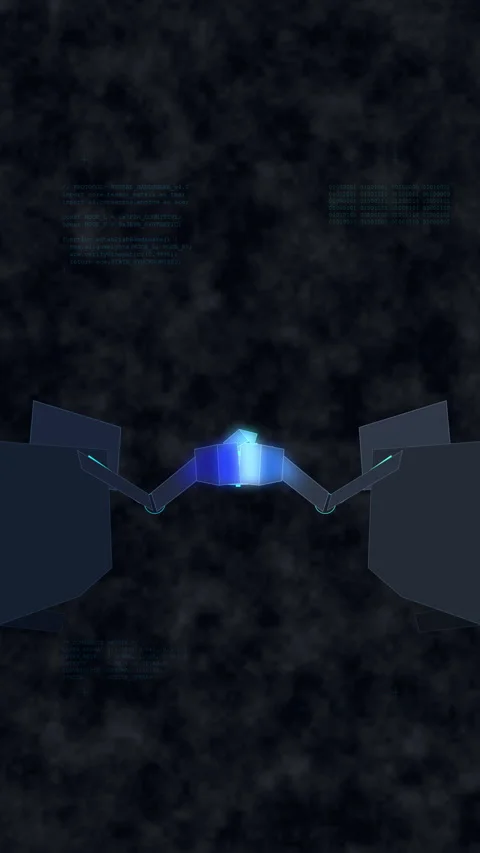 Futuristic hud interface with glowing blue energy element, data display, sc.. Stock Footage 348337700