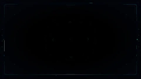 Futuristic hud interface overlay with digital scanning target and data head.. Stock Footage 337561056