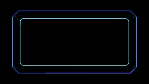 Futuristic hud interface overlay with glowing neon digital frame and data s.. Stock-Footage 344861625