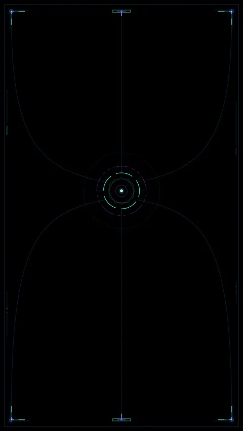 Futuristic hud interface overlay: minimalist digital target and tech scanning Stock Footage 348284619