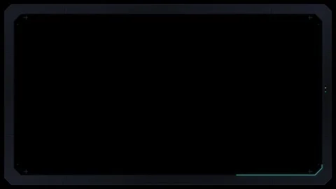 Futuristic hud interface overlay with scanning motion for sci-fi tech ui Stock Footage 344858046