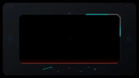Futuristic hud interface overlay with scanning motion and digital data Stock Footage 344858067