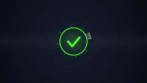 Futuristic HUD Interface with Sci-Fi Circle and Data Overlay Stock Footage 348412803