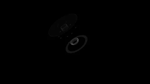 Futuristic HUD interface. Three sets of hud Stock Footage 84752493