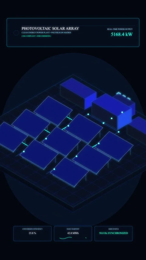 Futuristic HUD with isometric data visualization and cyber security Stock Footage 347203002