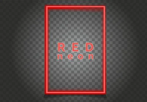Futuristic hud light red frame. Technological background. Light glass red frames Stock Illustration
