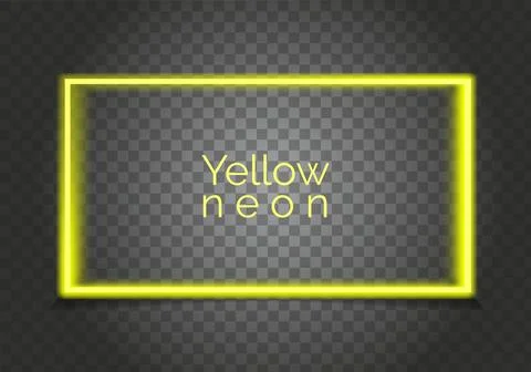 Futuristic hud light yellow frame. Technological background. Light glass yellow  Illustrazione stock