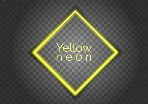 Futuristic hud light yellow frame. Technological background. Light glass yellow  Stock Illustration