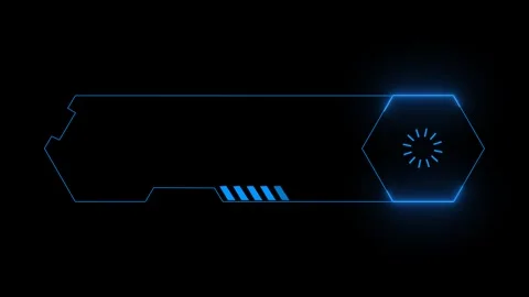 Futuristic HUD Loading Bar Element Stock Footage 317295936