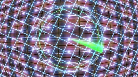 Futuristic HUD locator on an abstract background with highlights. 库存插图