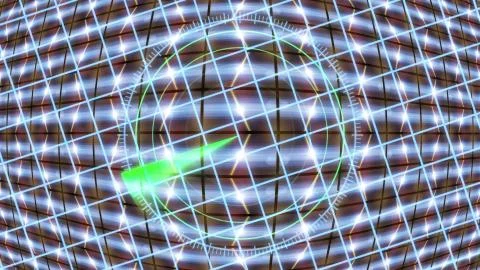 Futuristic HUD locator on an abstract background with highlights. 库存插图