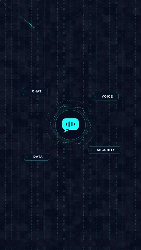 Futuristic HUD loop animation with digital interface and data elements Stock Footage 347054611