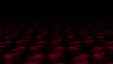 Futuristic HUD Navigation Interface with Glowing Red Direction Arrows Stock Footage 339976687