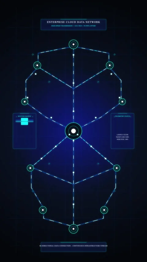 Futuristic hud overlay animation with sci-fi display elements Stock Footage 346548143