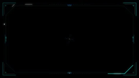 Futuristic hud overlay interface with digital scanning frame and tech data .. 動画素材 337561410