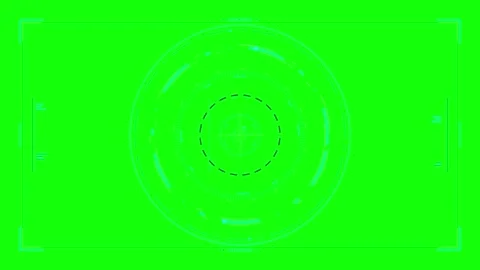 Futuristic hud radar interface with scanning motion on green screen heads-u.. Stock Footage 337555527