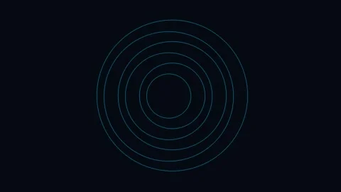 Futuristic HUD rotating rings interface background Stock Footage 329540717